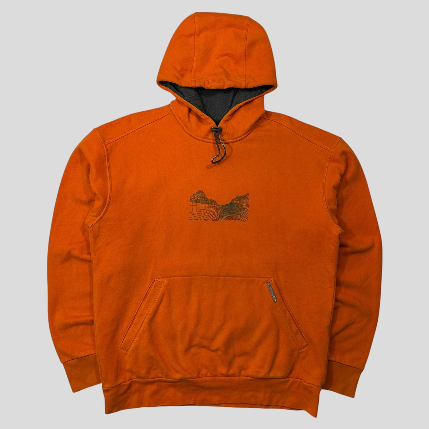 Salomon 2004 4D Web Graphic Technical Toggle Hoodie - L | Default Title, Orange