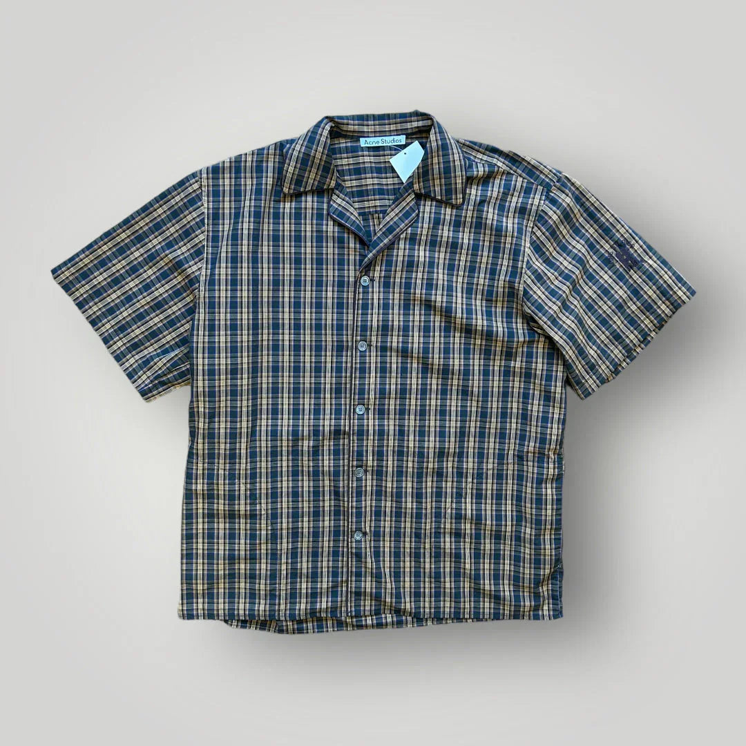 Acne Studios Checked Cuban Collar Shirt XL