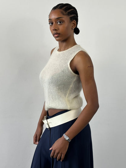 Italian Vintage 1990s Mohair Knit Top - S