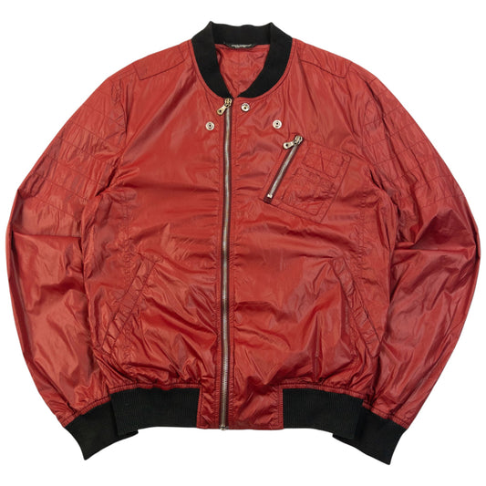 Vintage 2000s Dolce & Gabbana Zip Up Bomber Jacket Size S | Small, Black