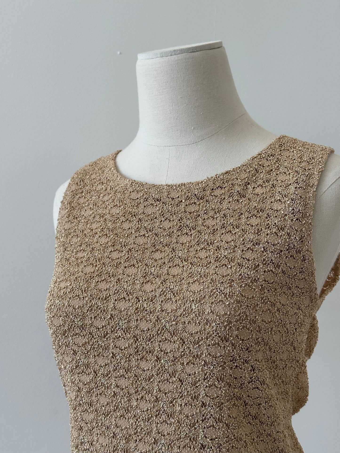USA Vintage 1990s Sleeveless Knit Top - M