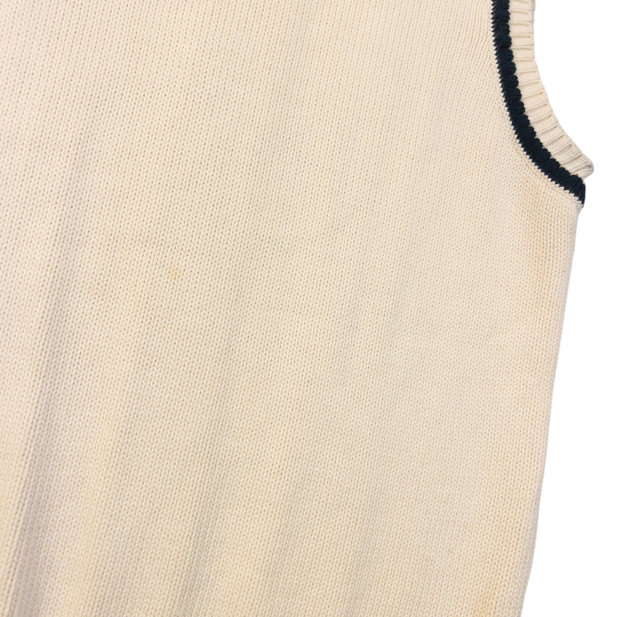 Vintage 90s Burberry Knit Sweater Vest Size S | Small, Cream