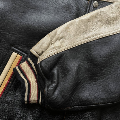 Avirex 'Sioux Chiefs' Leather Varsity Jacket - M