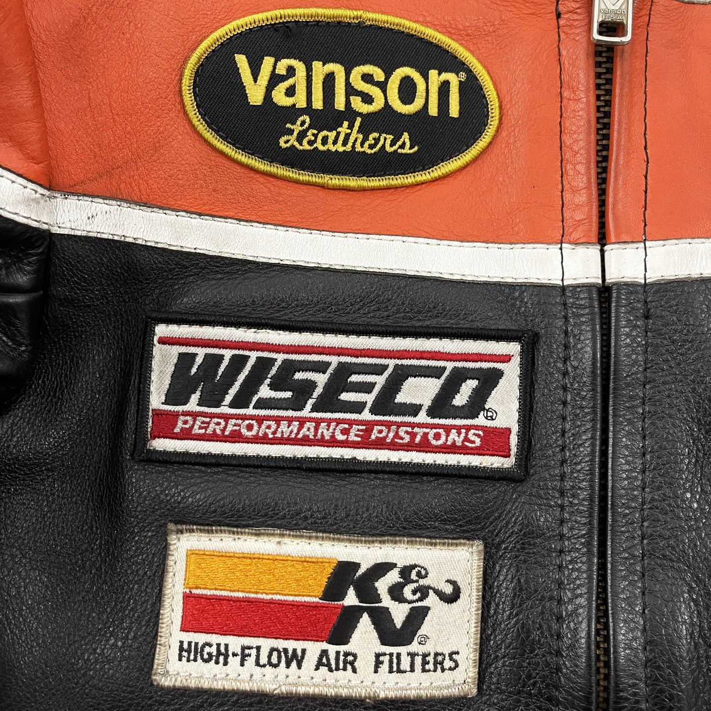 Vanson Leathers Motorcycle Racer Jacket - S