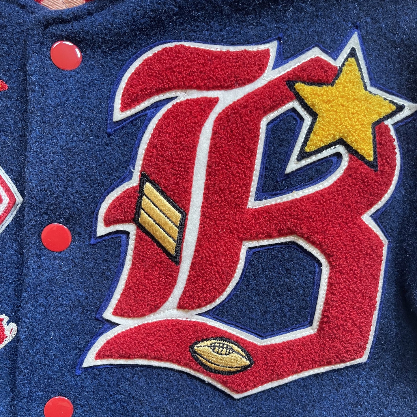 Whitesville 'Forest Park Bull Dogs' Varsity Jacket - M