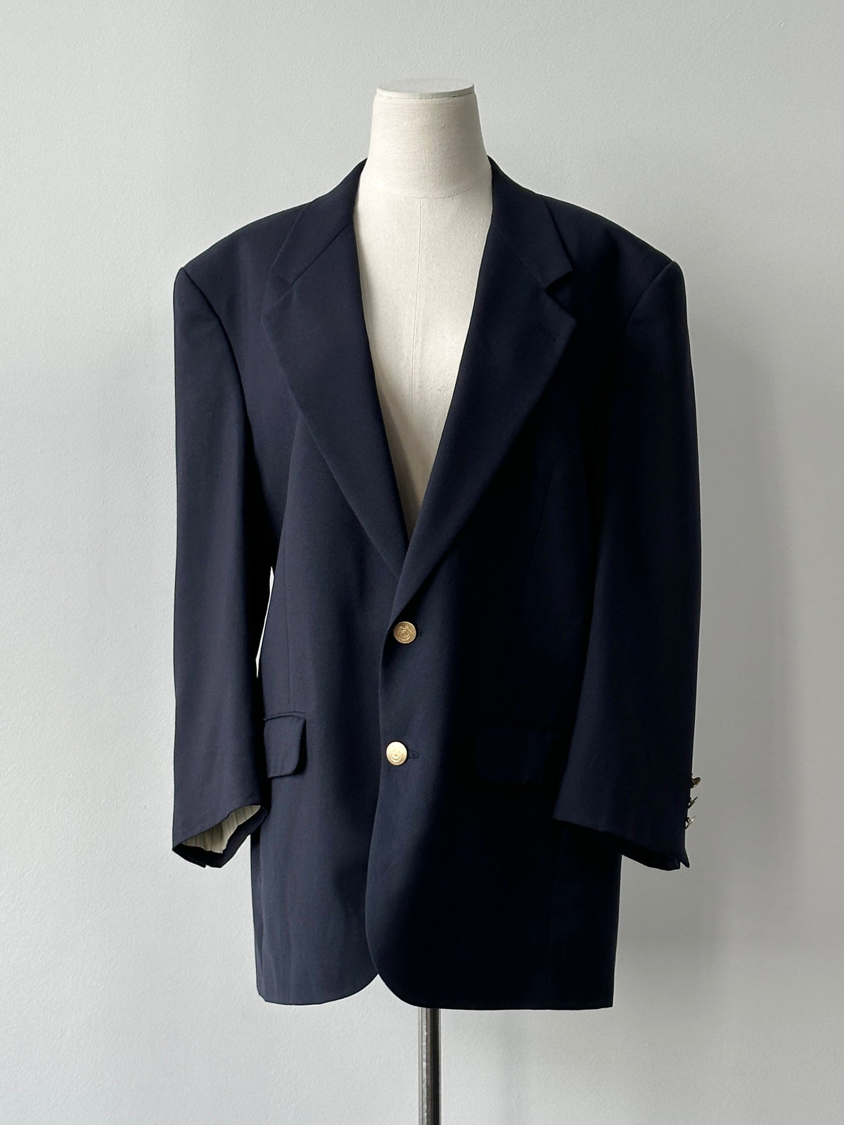 Christian Dior 1990s Bespoke Button Single Breasted Blazer - L-XL