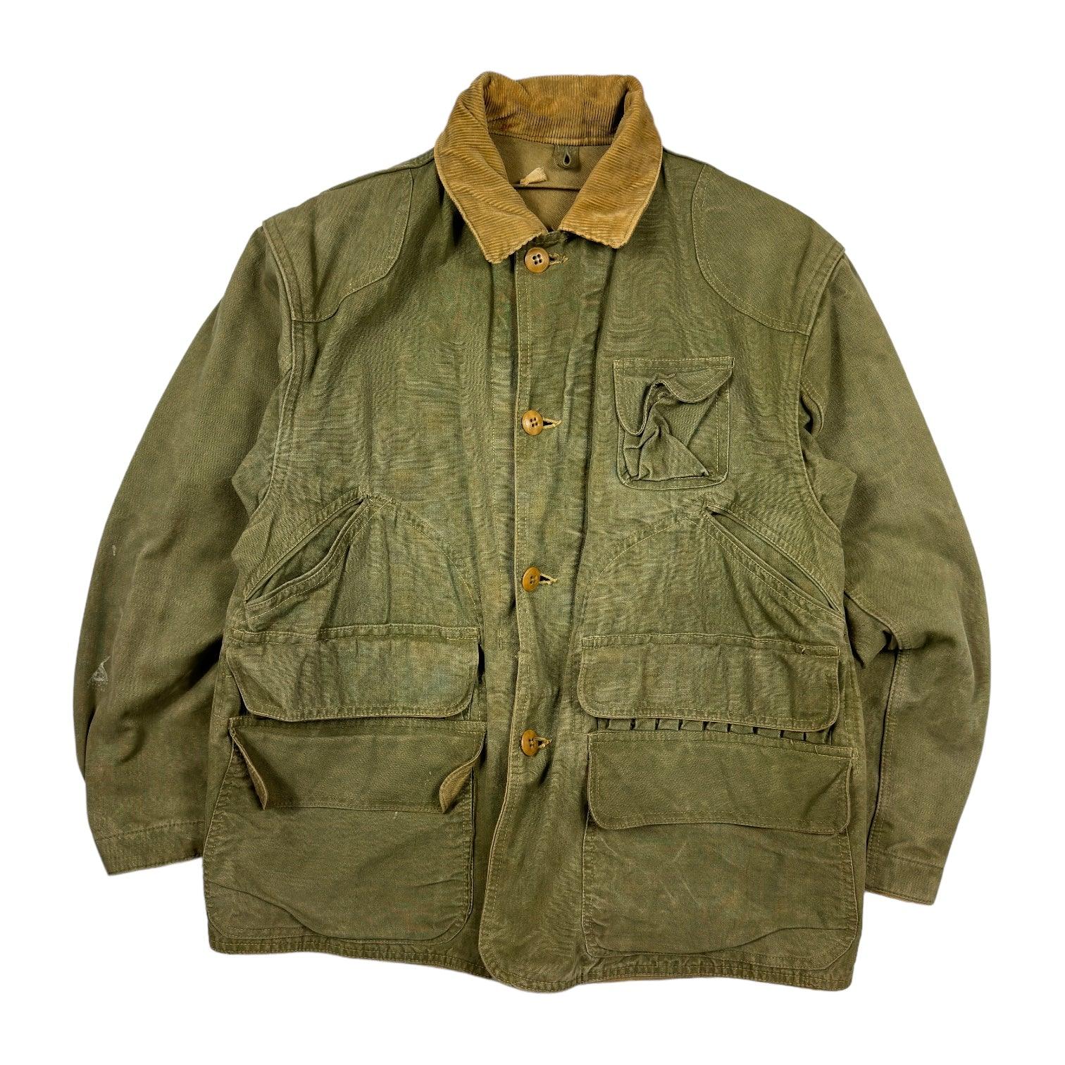 Antique 1930s Read Head Duck Hunting Khaki Jacket - Known Source