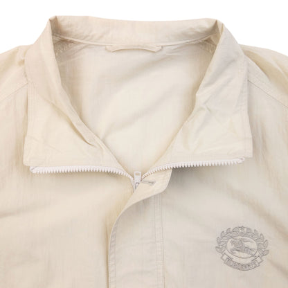 Vintage 90s Burberry Lightweight Zip Up Jacket Size S | Small, Cream