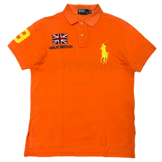 Ralph Lauren Great Britain Polo In Orange ( M )