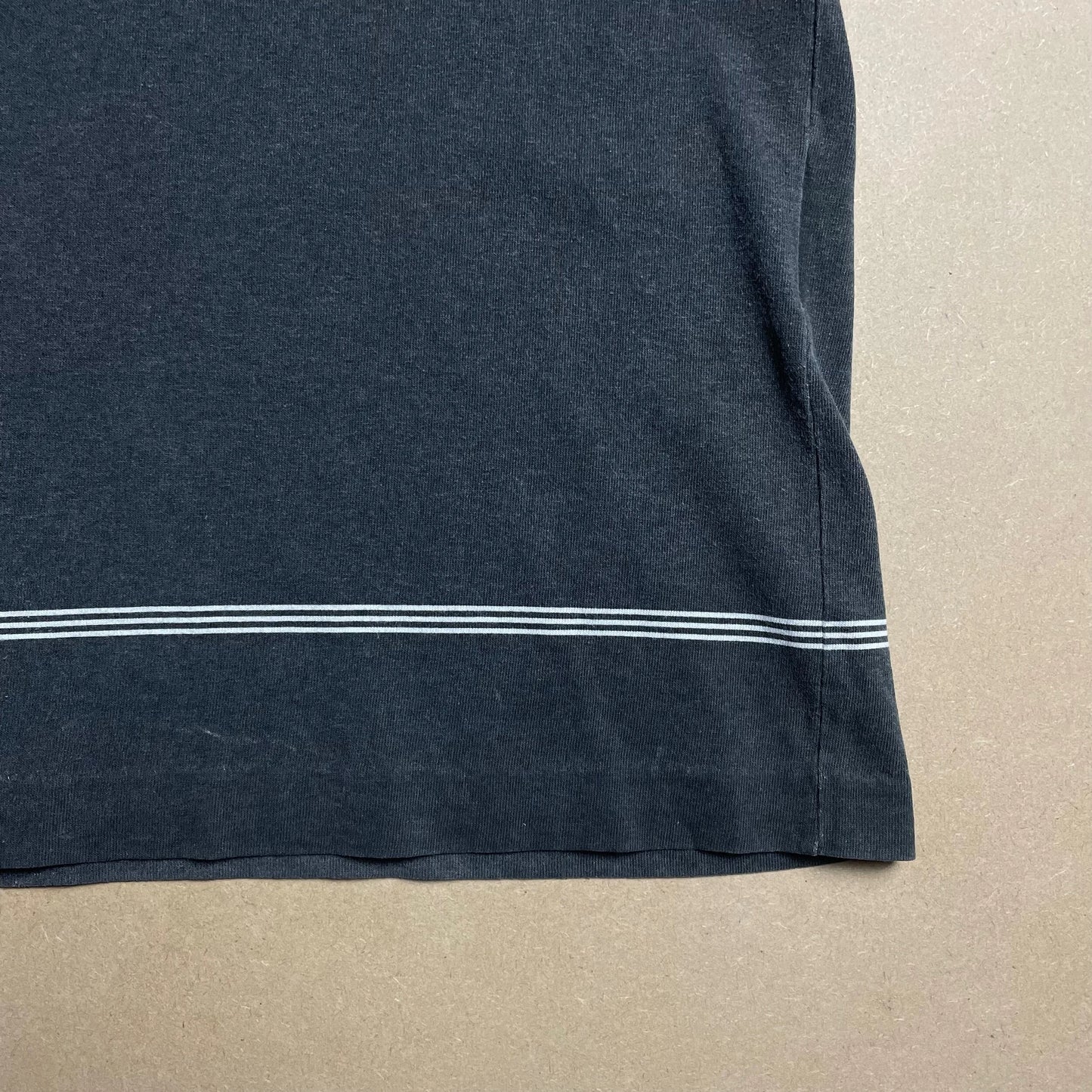 S/S 1998 Charcoal Motion Blur Graphic Print Polo Shirt