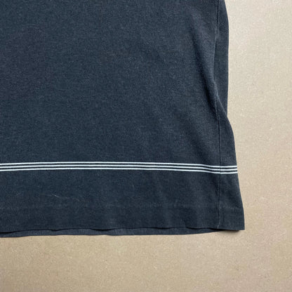 S/S 1998 Charcoal Motion Blur Graphic Print Polo Shirt