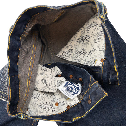 Vintage RMC Red Monkey Company Embroidered Wave Japanese Denim Jeans Size W29