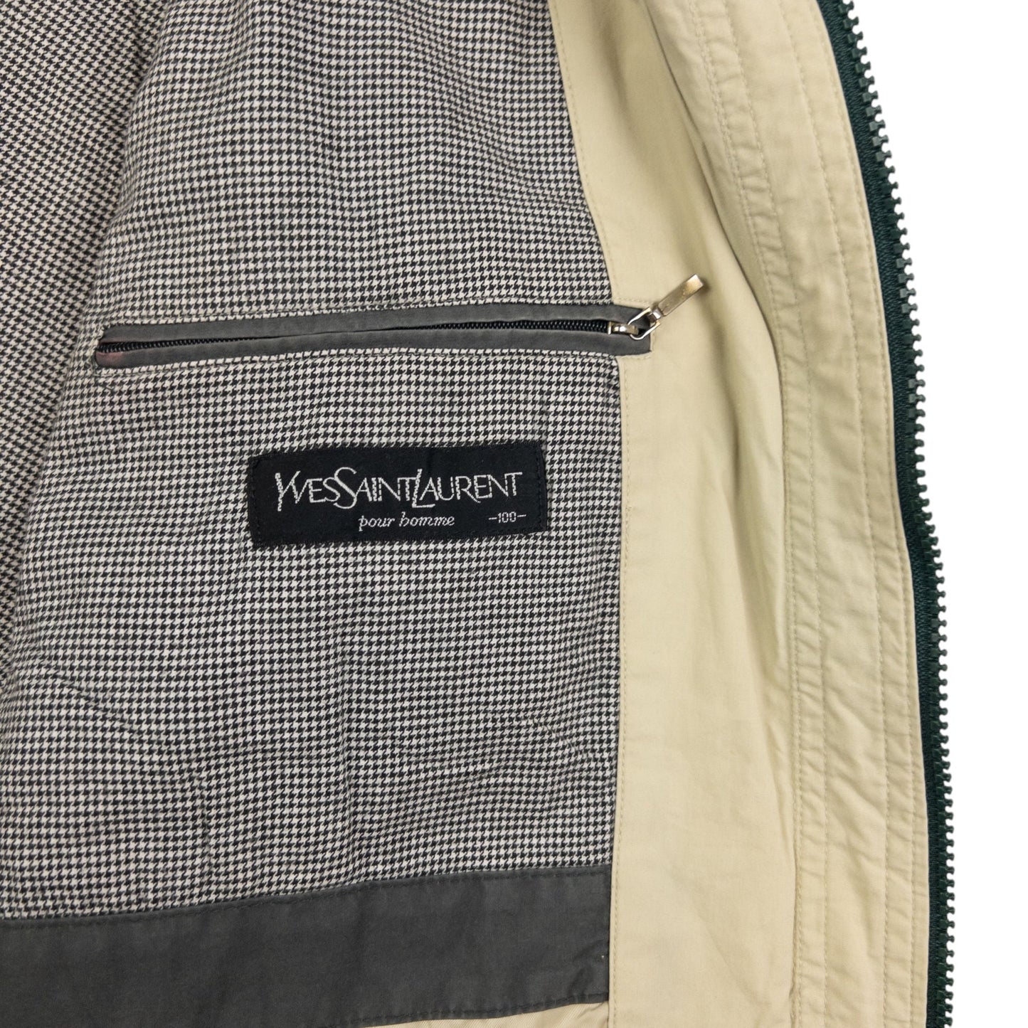 Vintage YSL Yves Saint Laurent Zip Up Jacket Size L