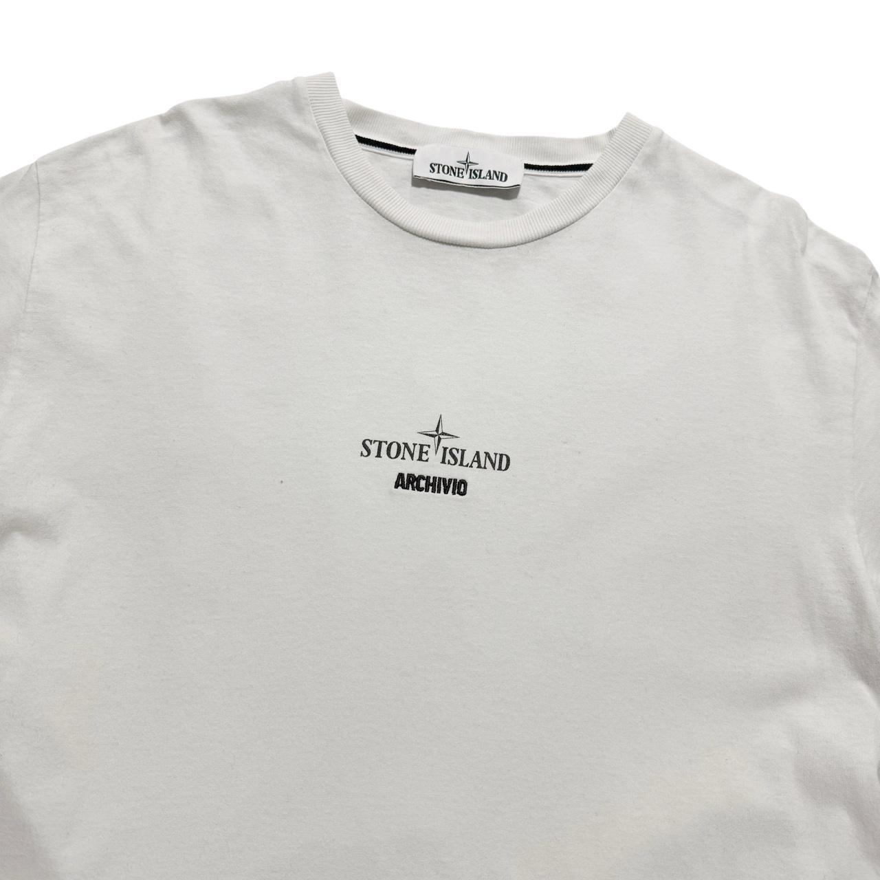 Stone Island Archivo Microfiber T-Shirt | Large, White