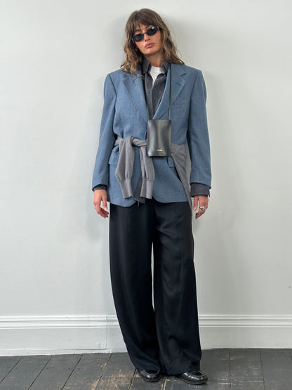 Christian Dior Paris 1980s Pure Wool Check Blazer - 40R/L