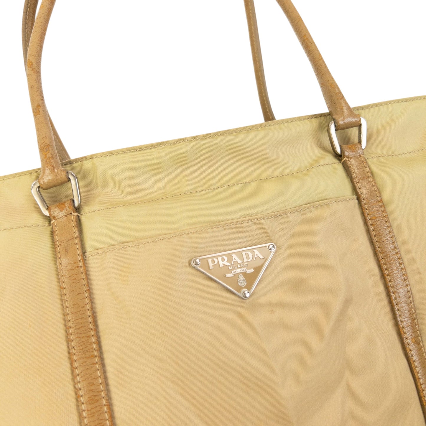 Vintage 2000s Prada Shoulder Bag | O/S, Beige