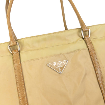 Vintage 2000s Prada Shoulder Bag | O/S, Beige