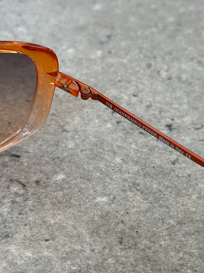 Gianfranco Ferre 1990s Gradient Shield Sunglasses