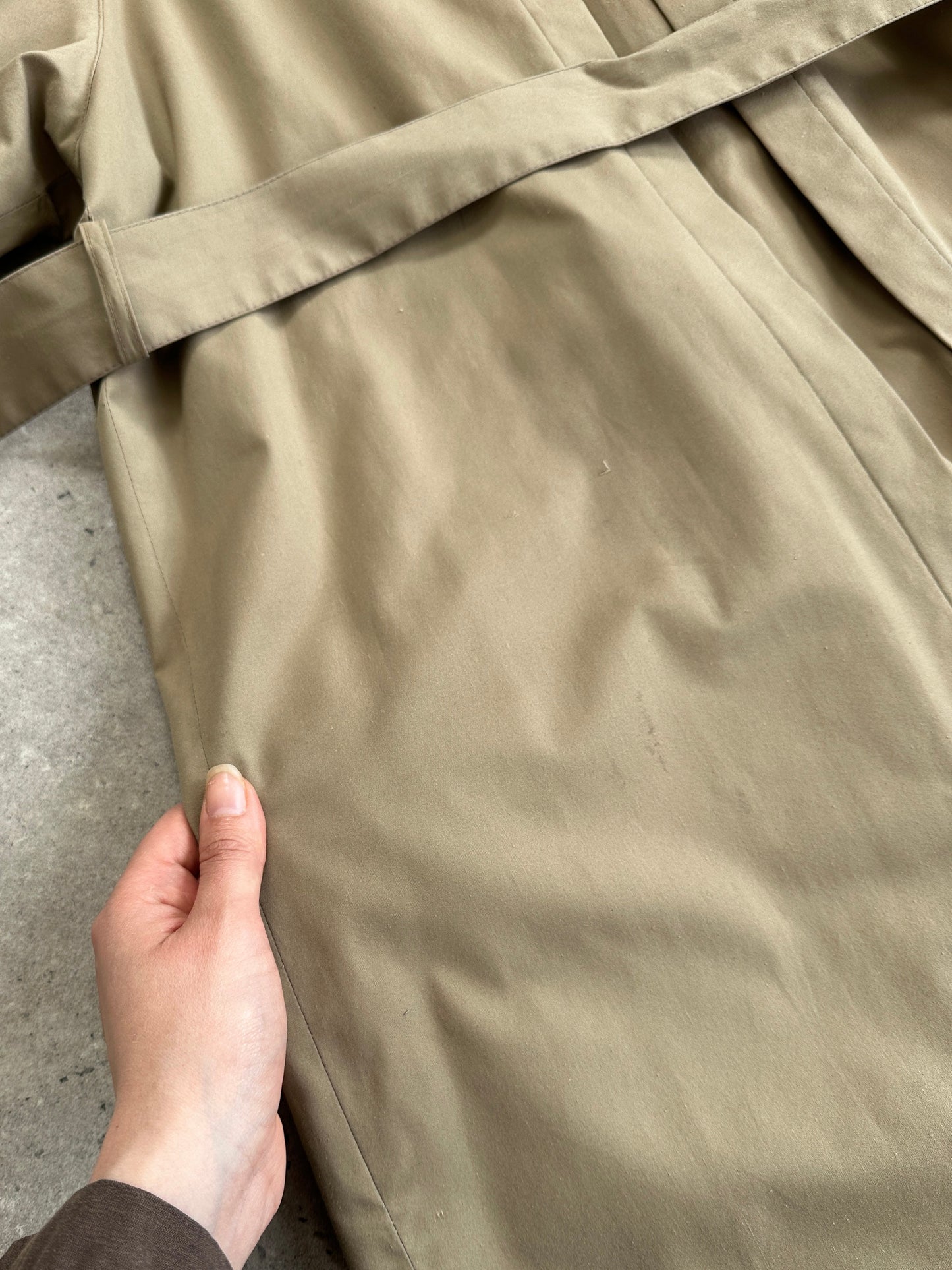 Vintage 1980s Nova Check Belted Trench Coat - M