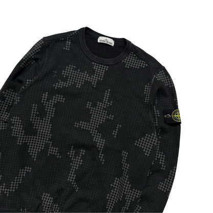 Stone Island Grid Camo Pullover Crewneck | Small, Camo