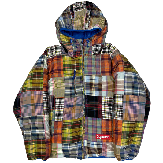 Supreme Madras Reversible Down Puffer Jacket ( M )