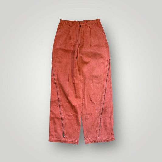 Issey Miyake 80’s Twisted Zip Cotton Trousers 28”