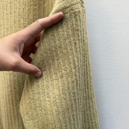 90’s Stone Island Ribbed Wool Blend Knit Jumper (M/L) | Medium, Beige