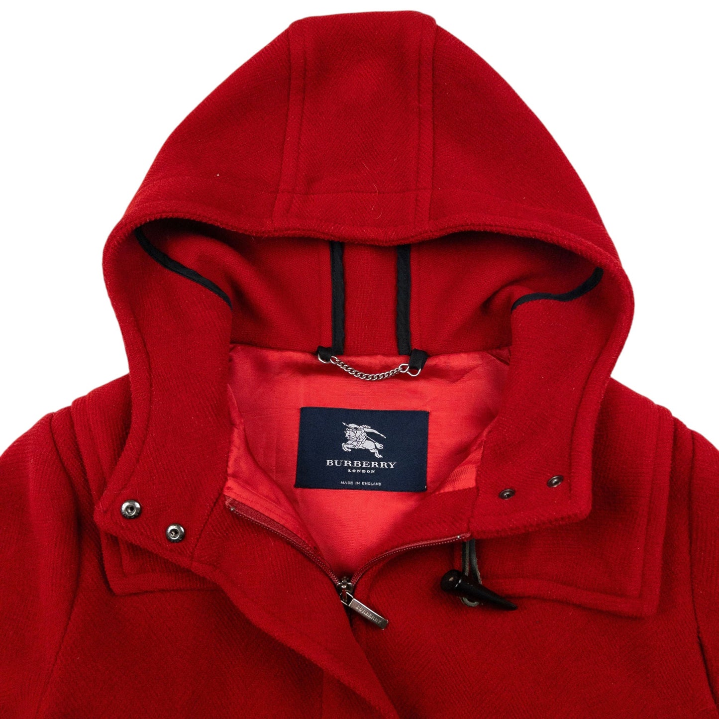 Vintage Burberry Wool Duffle Jacket Womens Size M