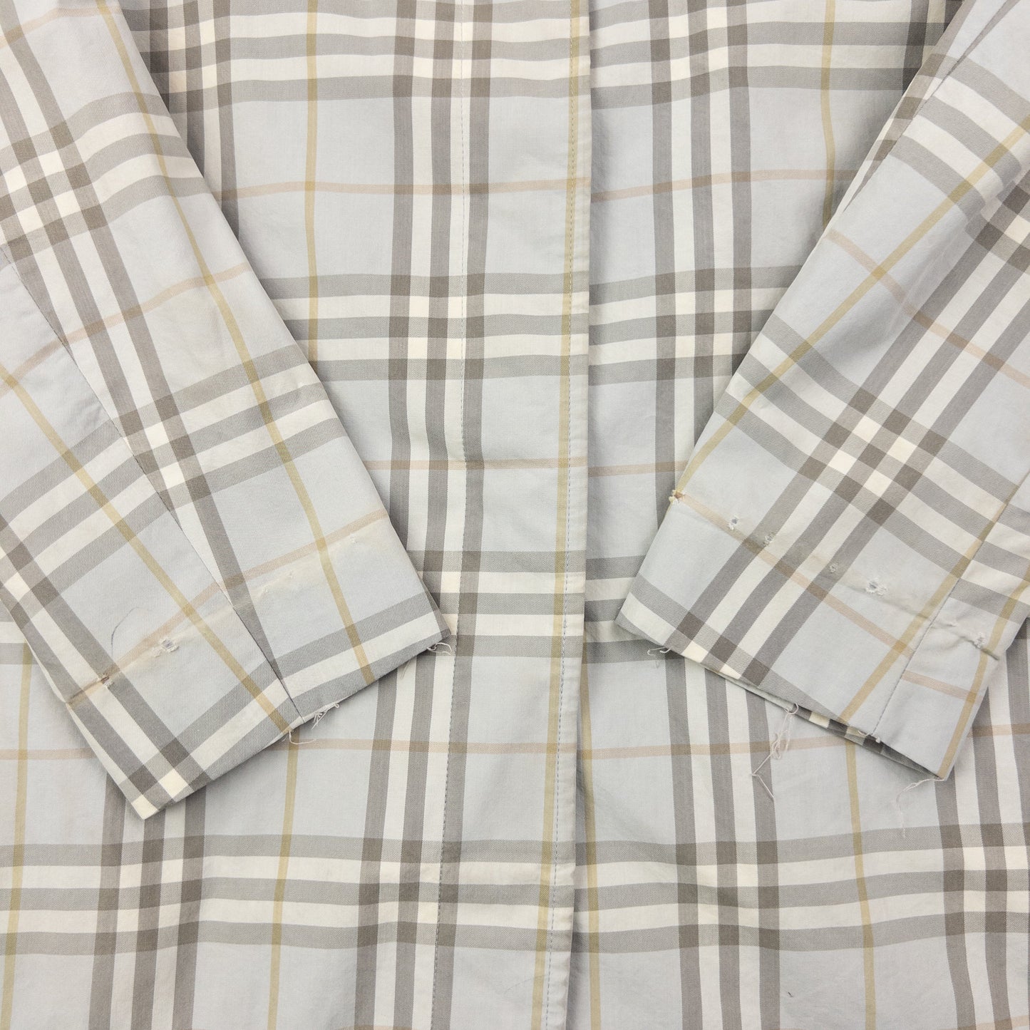 Vintage 2000s Burberry Nova Check Trench Jacket Womens Size L