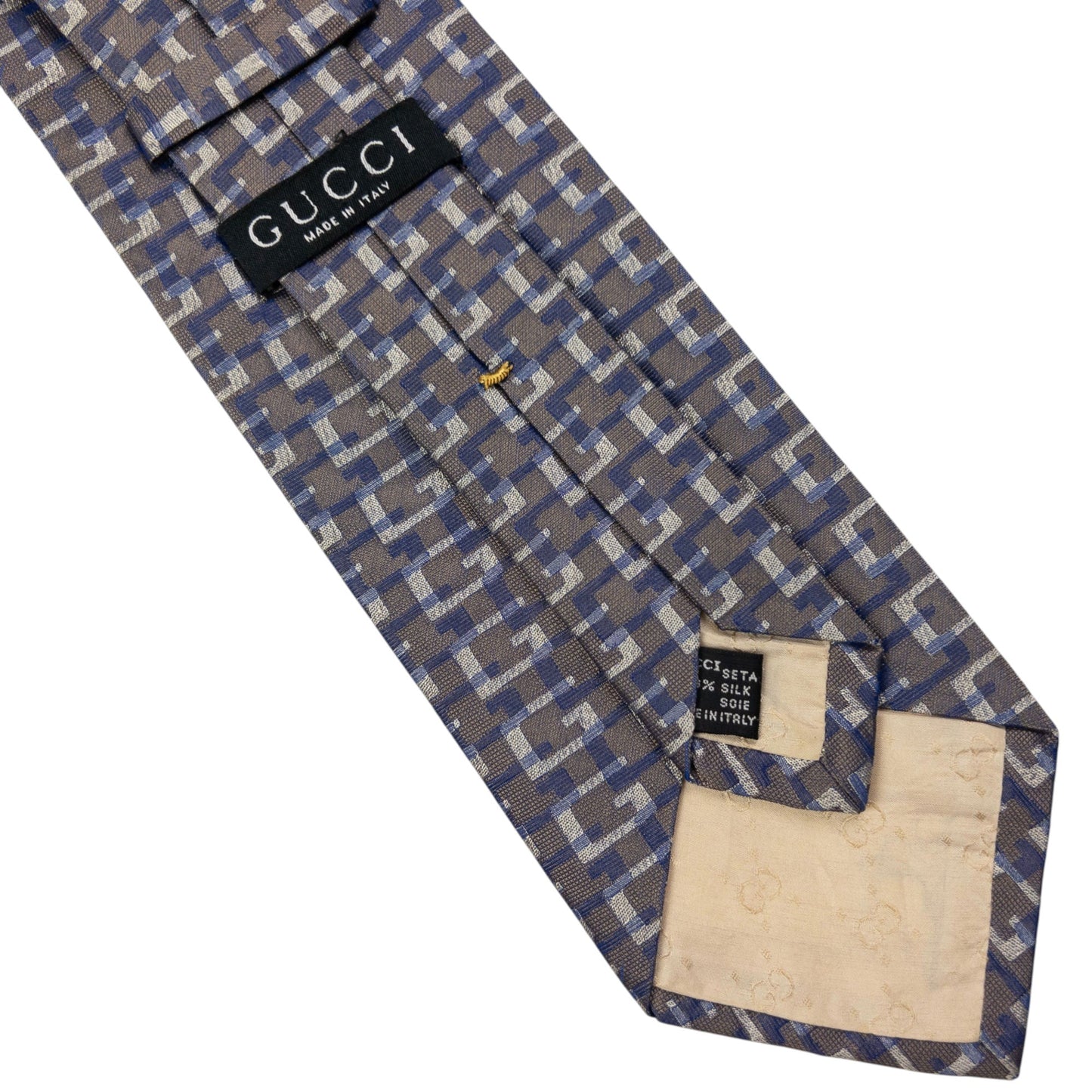 Vintage Gucci Monogram Silk Tie
