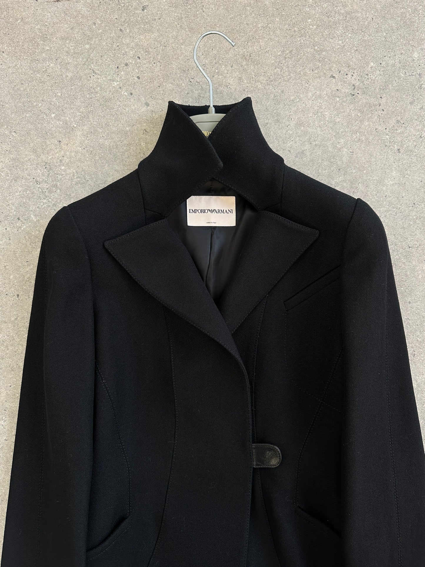 Emporio Armani 2000s Pure Wool Tailored Coat - S
