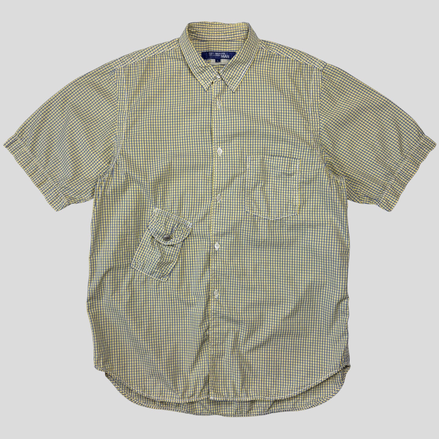 Junya Watanabe by CDG 2005 Micro-check Cargo Pocket Shirt - M/L | O/S, Multicoloured