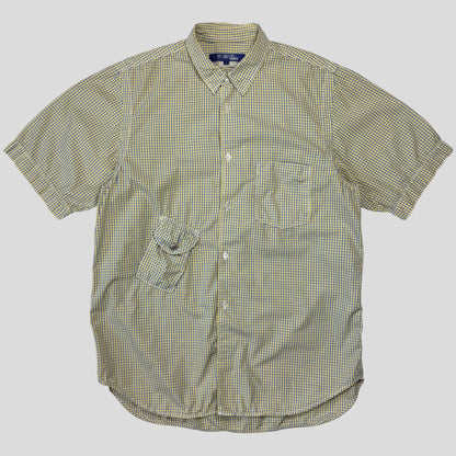 Junya Watanabe by CDG 2005 Micro-check Cargo Pocket Shirt - M/L | O/S, Multicoloured