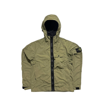 Stone Island Micro Reps Zip Up Hidden Front Pocket Jacket