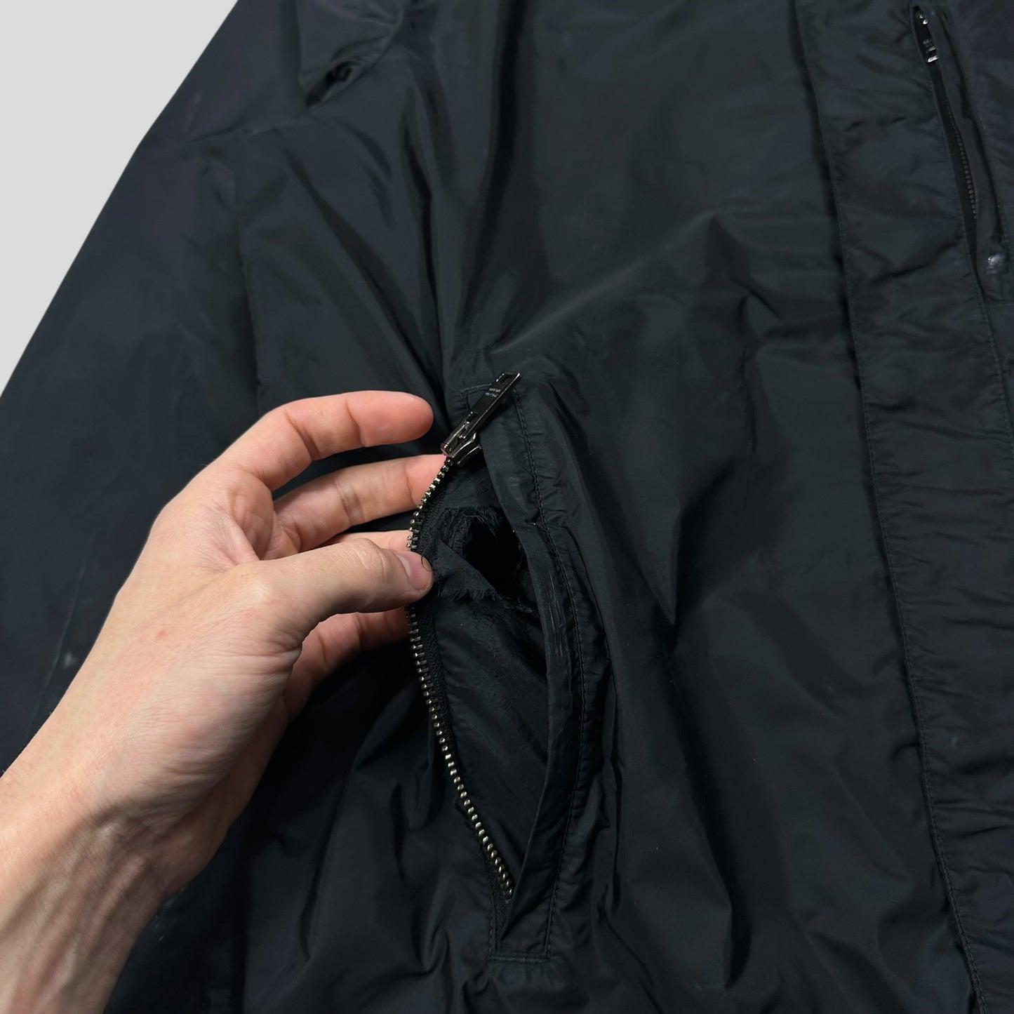 Prada Milano 2017 Triangle Plaque Logo Nylon Windbreaker Jacket - IT50 | Default Title, Black