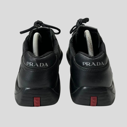 Prada 2007 Cups Carbon Logo Triple Black - UK8
