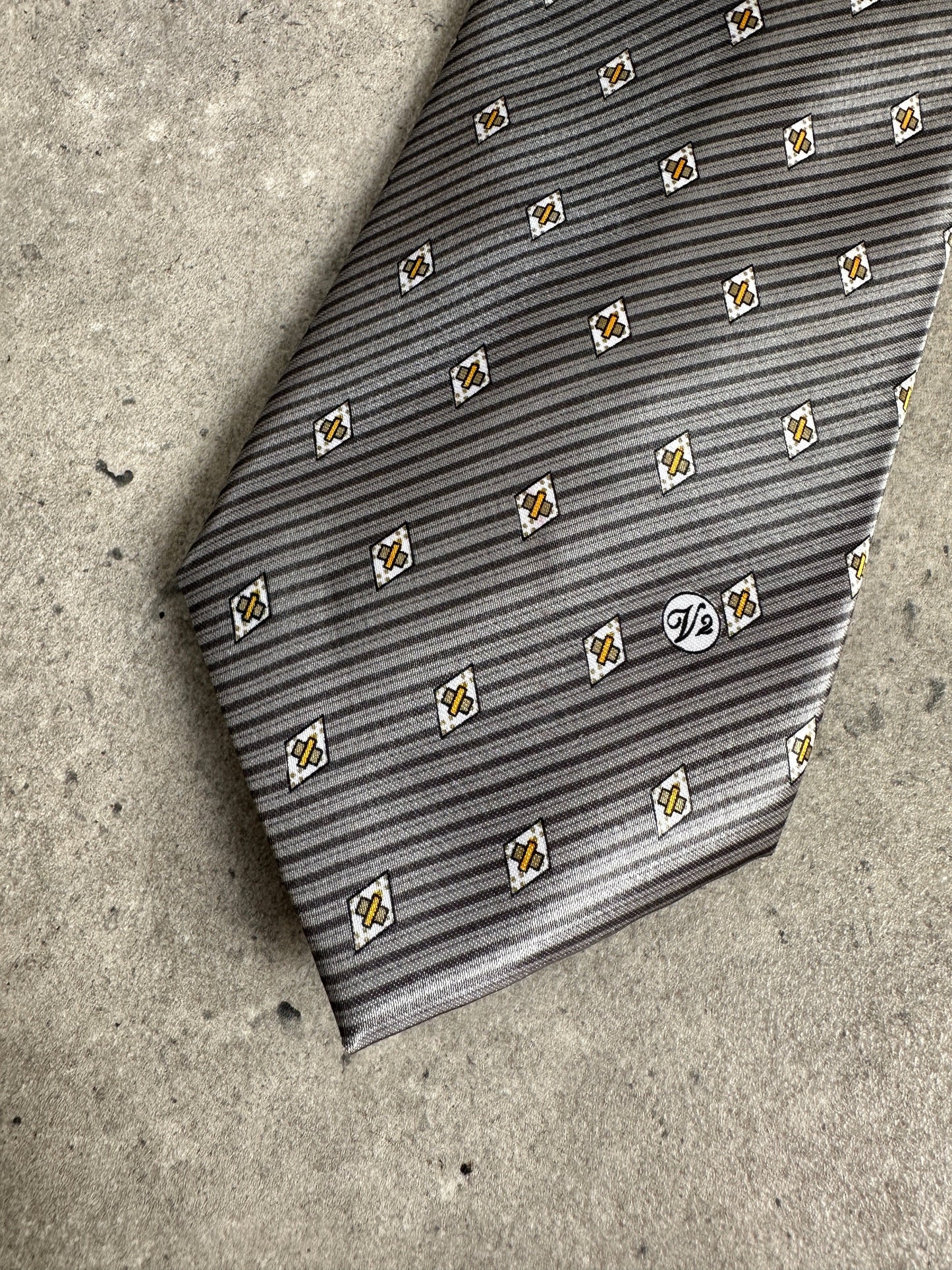 Versace Classic V2 1990s Pure Silk Logo Tie