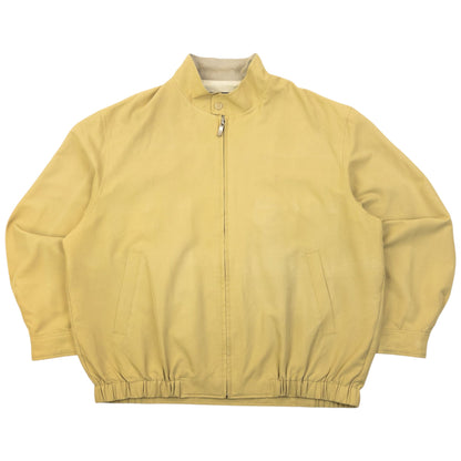 Vintage 90s YSL Yves Saint Laurent Harrington Jacket Size M | Medium, Beige
