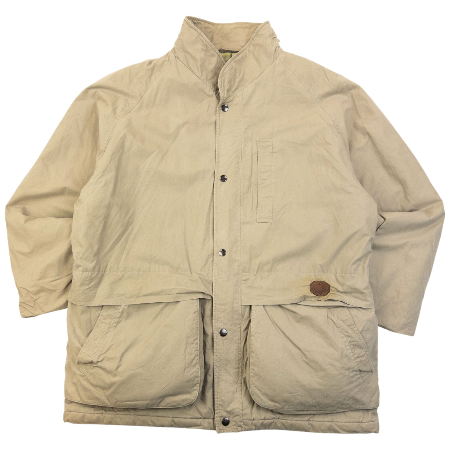 Vintage 90s Burberry Zip Up Padded Jacket Size XL | XL, Beige