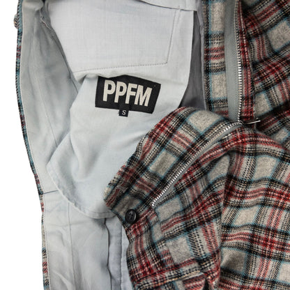 Vintage PPFM Tartan Wool Trousers Size W28