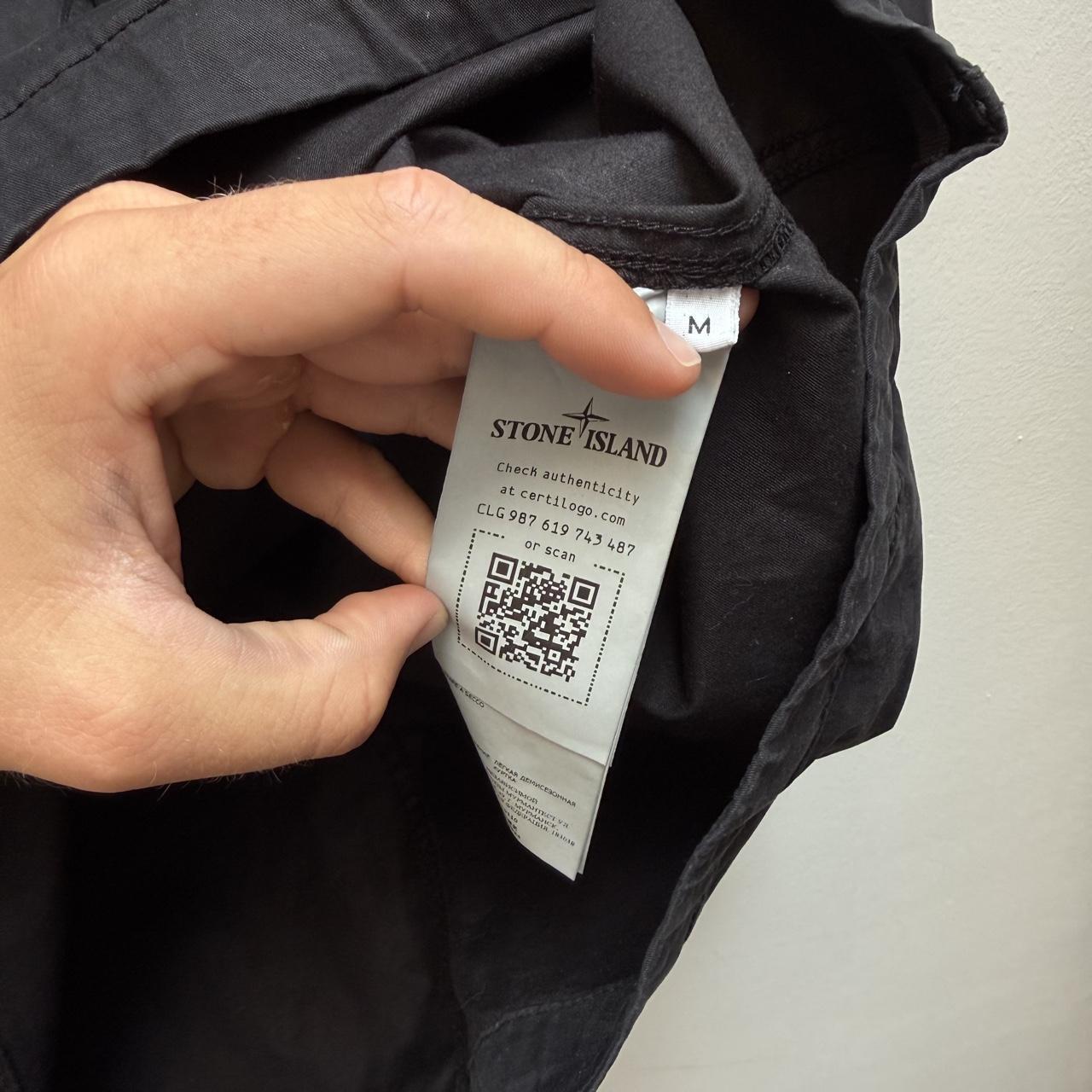 Stone Island Pullover Smock Jacket in Black (M/L) | Medium, Black