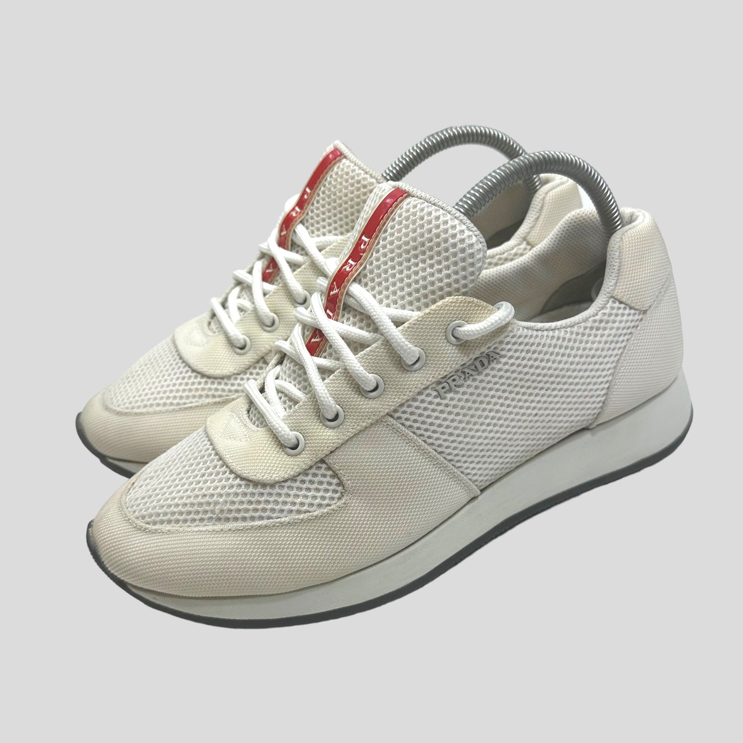 Prada Perforated Mesh Logo Runner - UK8/8.5