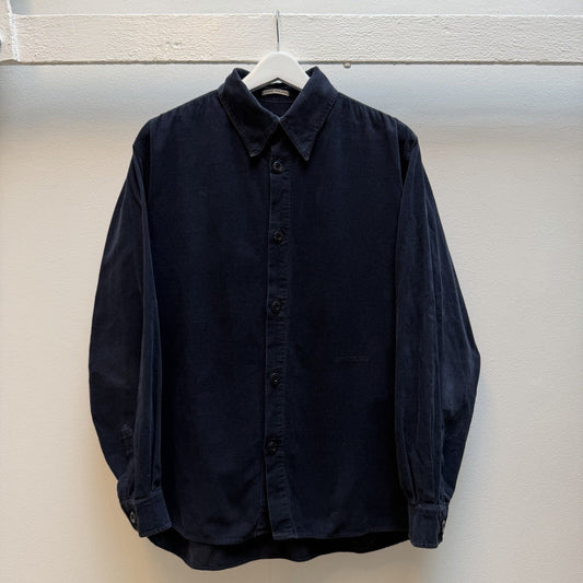 90’s Stone Island Corduroy Shirt (L) | Large, Blue
