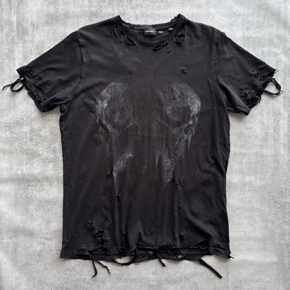 DIESEL DISTRESSED TOP | O/S, Red