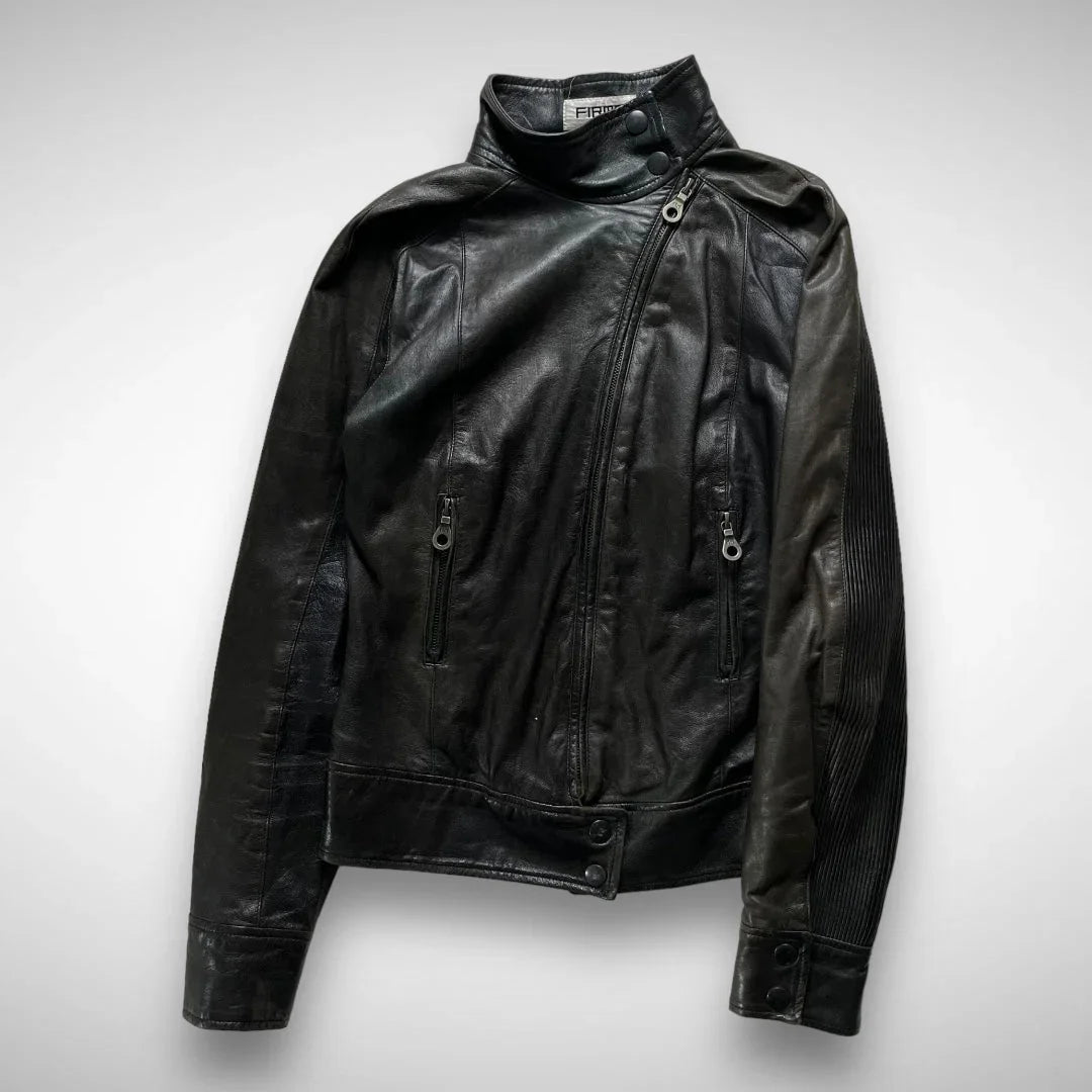 00s rick owens leather riders jacket レザー