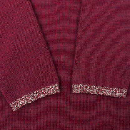 Vintage 90s Yohji Yamamoto Knitted Jumper Dress Womens Size L | Large, Burgundy