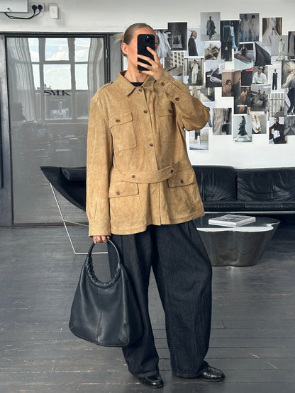 Ralph Lauren Polo 2000s Safari Suede Jacket - XL