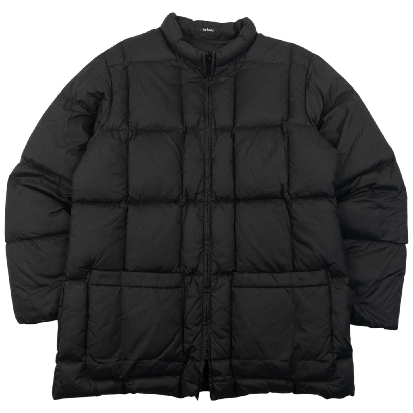 Vintage 90s Yohji Yamamoto Zip Up Puffer Jacket Size S | Small, Black