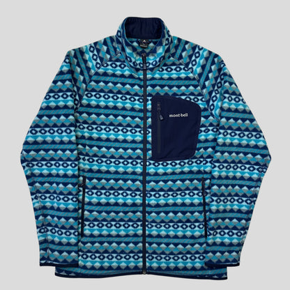 Montbell 00’s Climaplus Aztec Fleece Jacket - S/M | Default Title, Blue