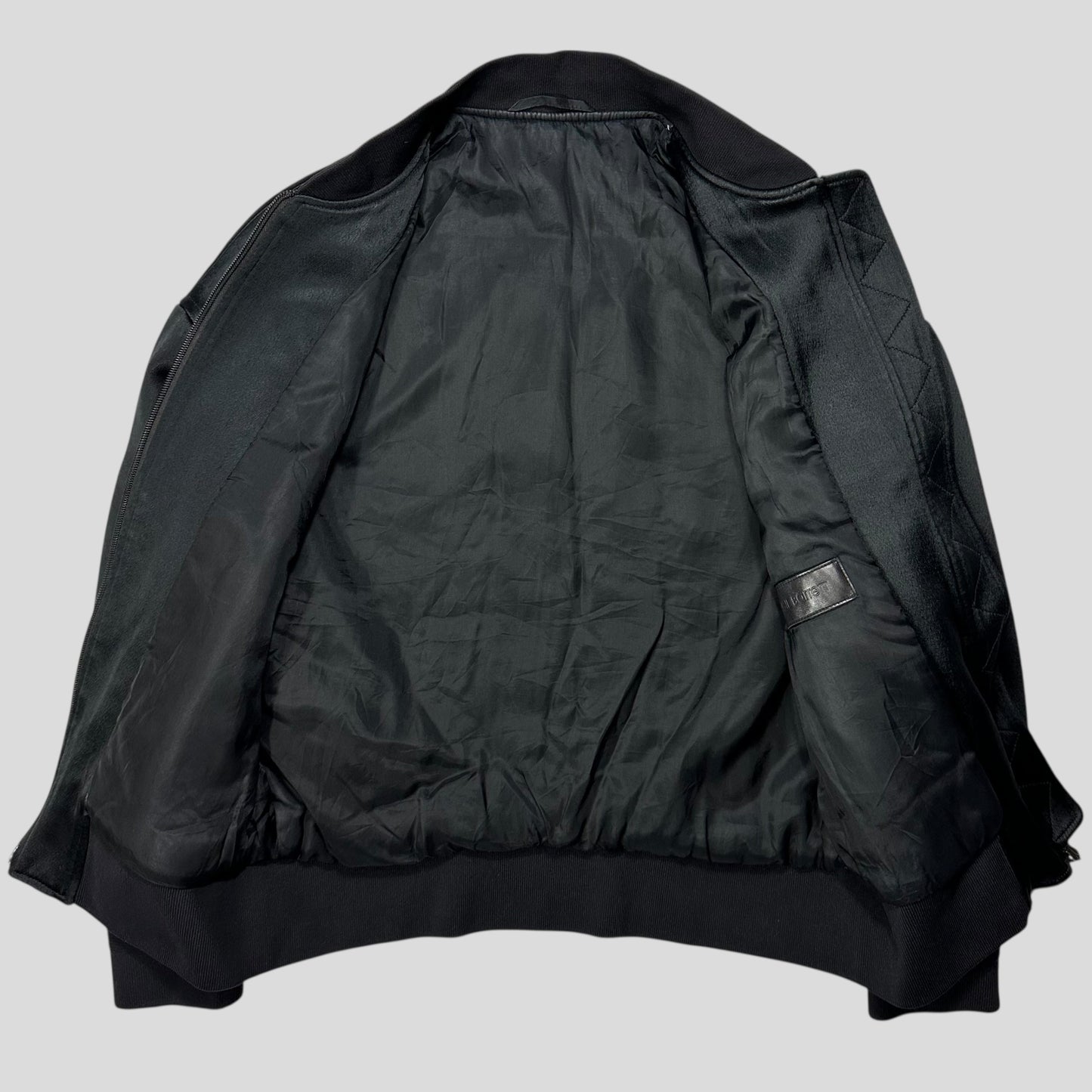 Neil Barrett Textured Viscose Italian Padded Bomber Jacket - S/M